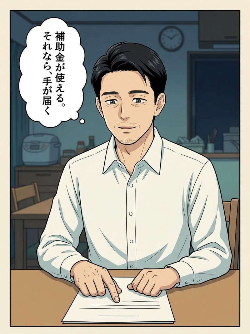 受講料と日曜10回に迷うダイスケ（コマ4）